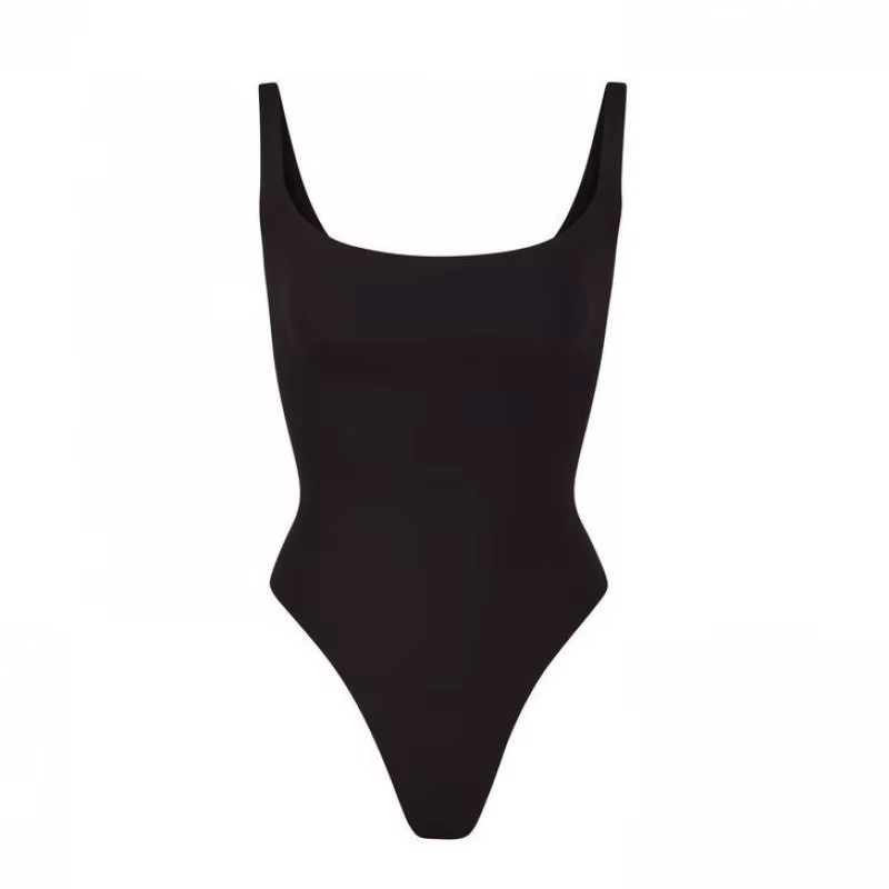 SKIMS HIRING FITS EVERYONE - Haut bandeau sans manches à col rond pour femme avec robe une pièce aju