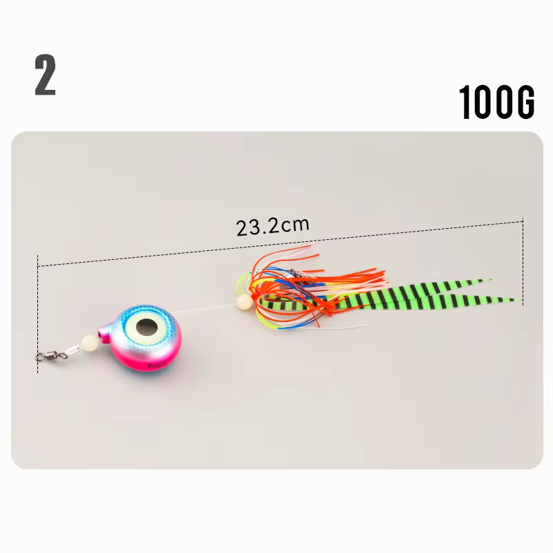 Anti-suspension fond pêche en mer fer appât simulation veilleuse pleine lune 3D barbu vieil homme me