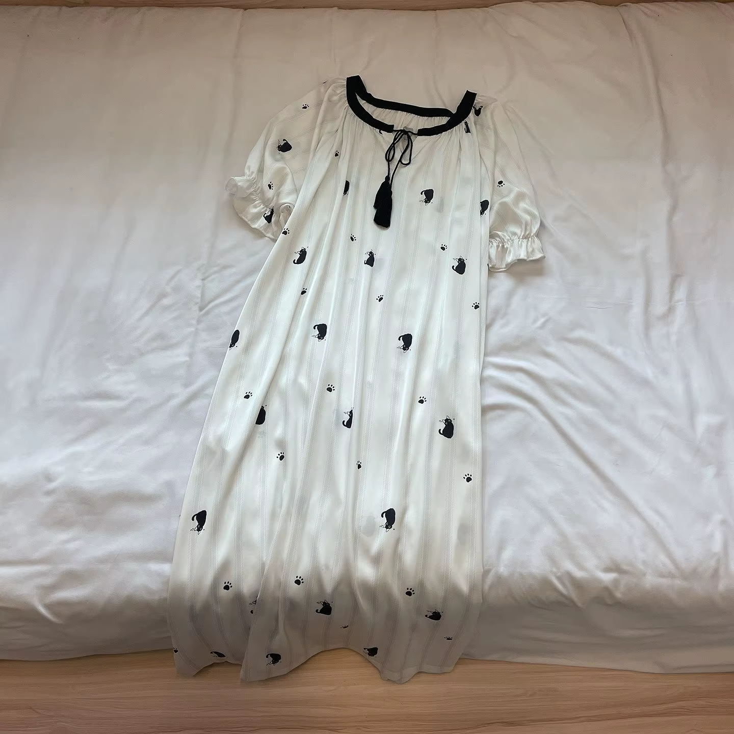 Chemise de nuit en soie glacée pour femme, nouvelle collection été, ample, grande taille, fraîche et