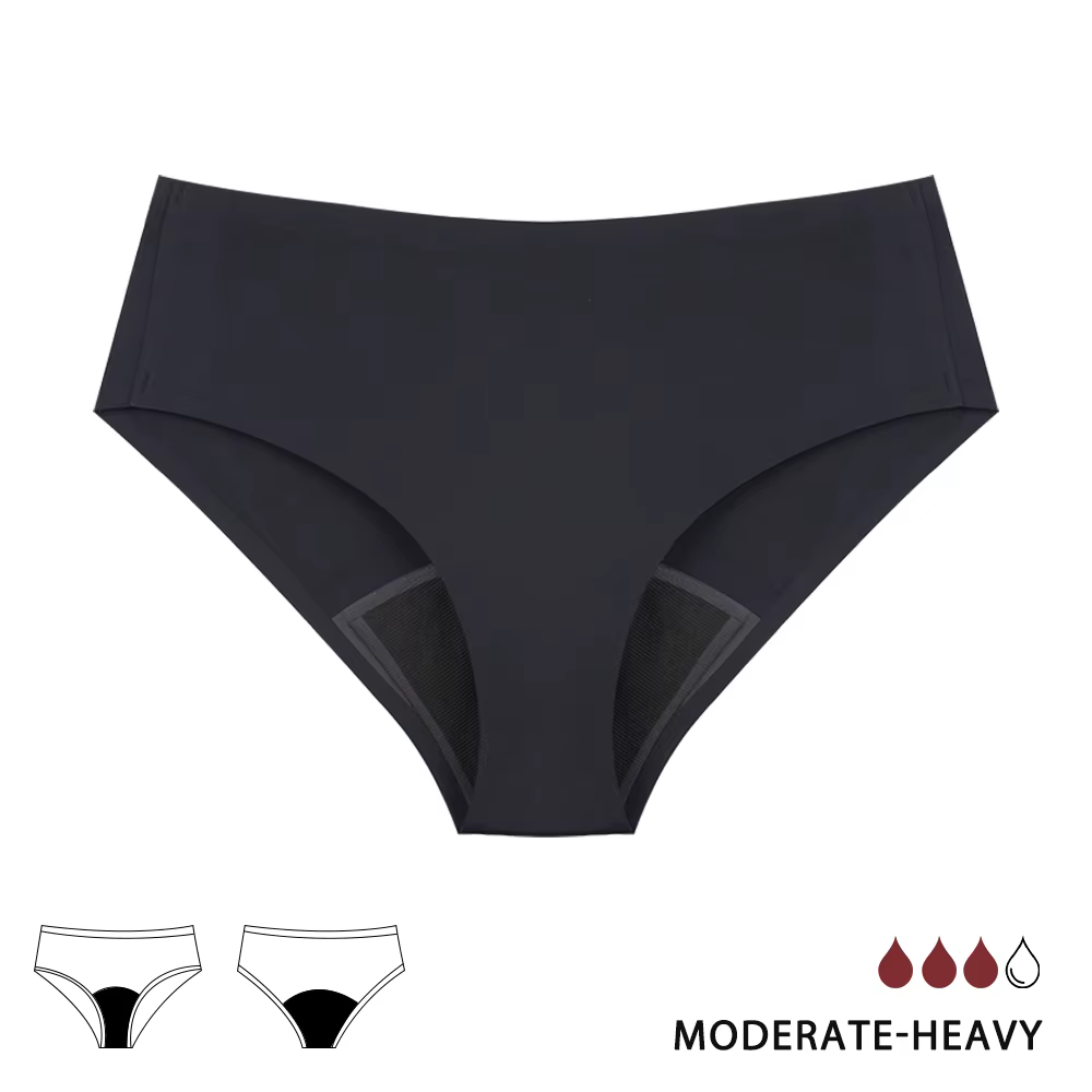 Culotte menstruelle sans couture pour femme, slip menstruel à flux abondant, anti-fuite culotte mens
