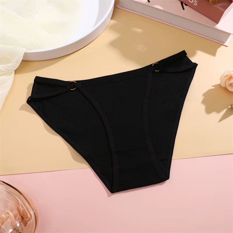 Culottes en coton pour femmes, slips sexy taille basse, sous-vêtements respirants pour femmes, linge