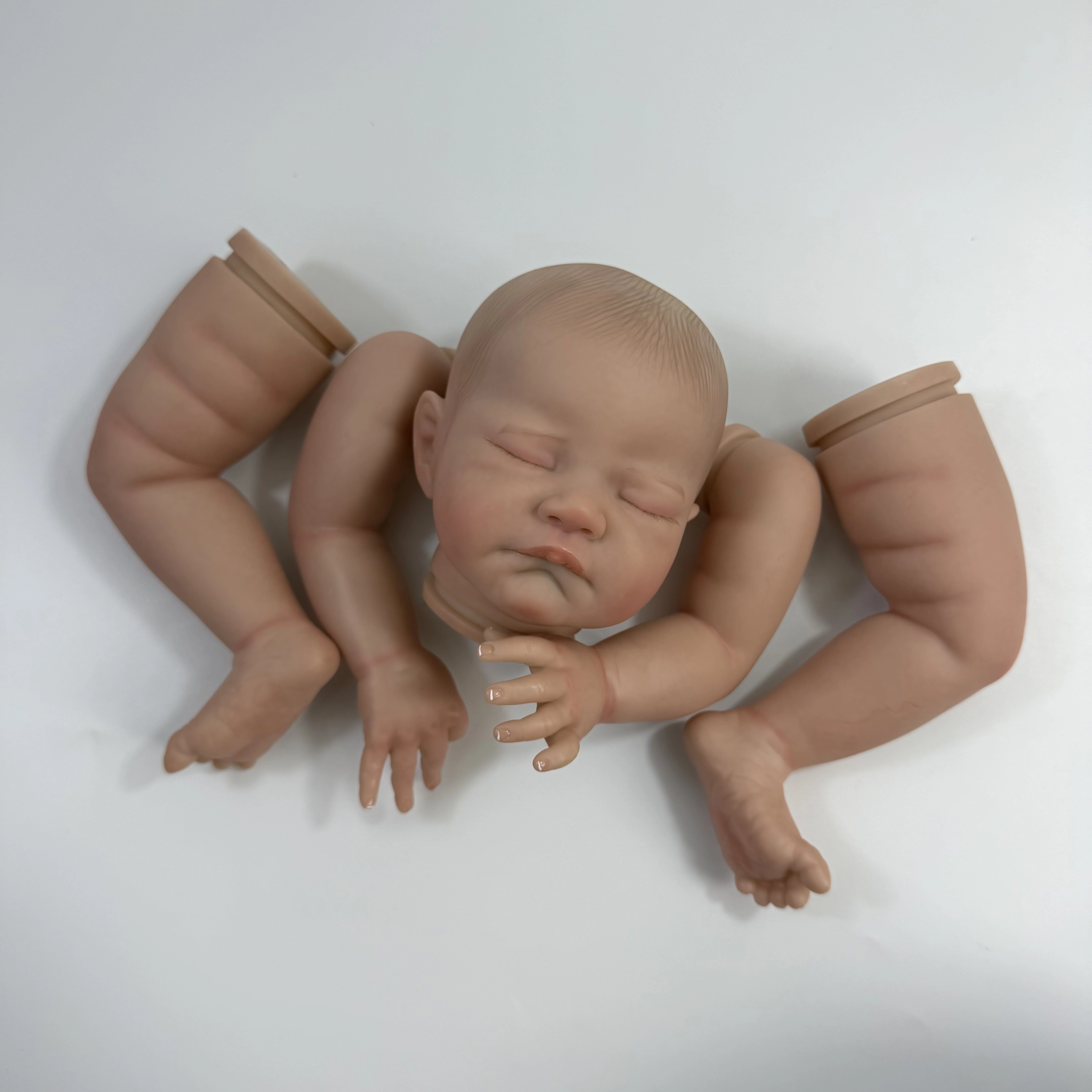 MRB 20 pouces déjà peint vinyle Reborn poupée pièces août dormir bébé 3D peinture peau veines visibl