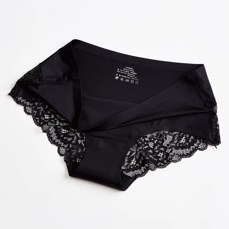 Culotte en dentelle sans couture pour femme, sous-vêtement Sexy, solide, Lingerie, nouvelle collecti