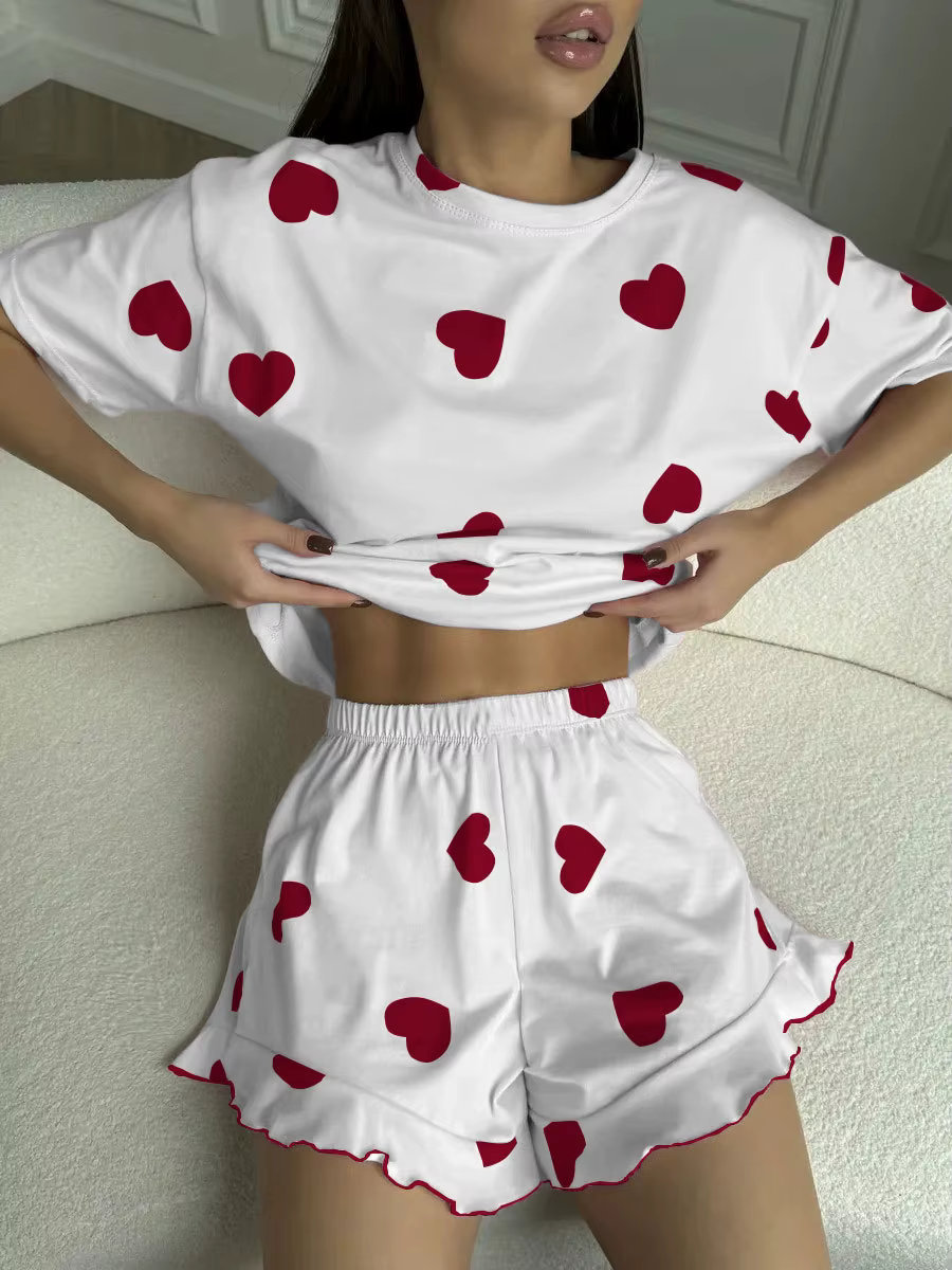 Ensemble de pyjama pour femme, pyjamas d'été pour femme, vêtements de nuit pour femme, ensembles ass