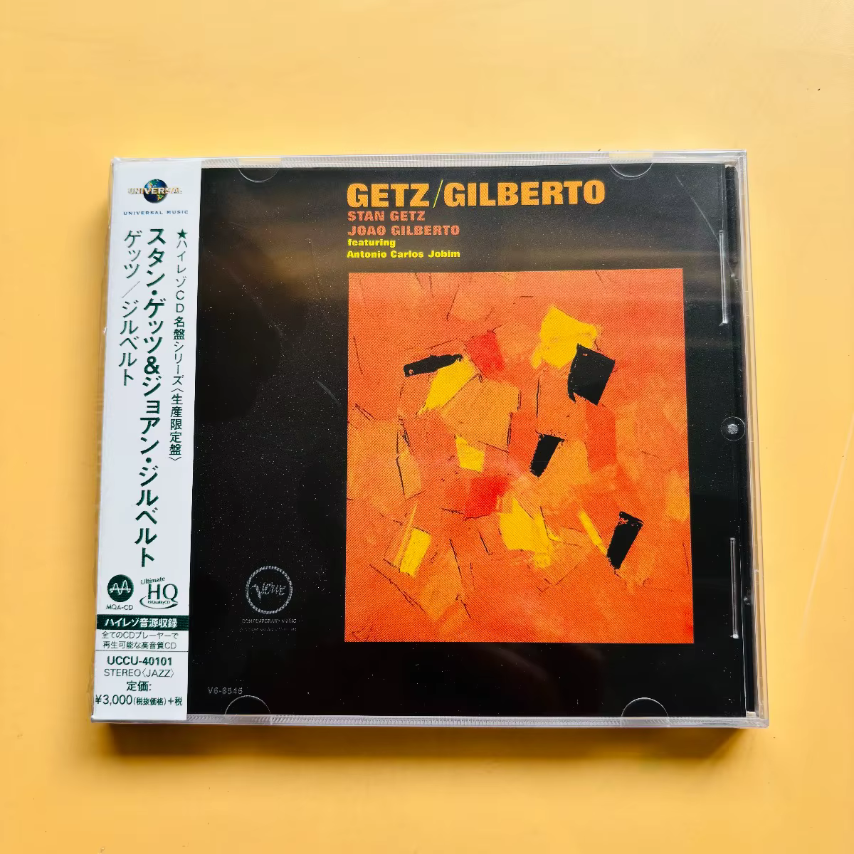 Stan Getz Joao Gilberto Getz/Gilberto Bossa Nova Jazz CD, enregistrement classique Verve Feat. Anton