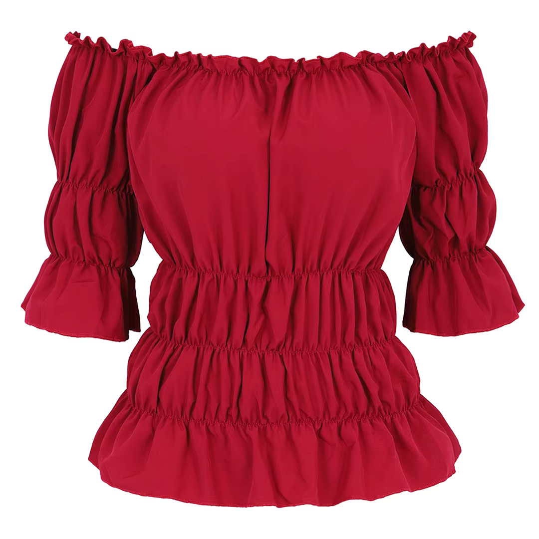 Chemisier Renaissance Médiévale pour Femme, Sexy, Off Initiated, Slim Fit, Steampunk Cosplay, Chemis