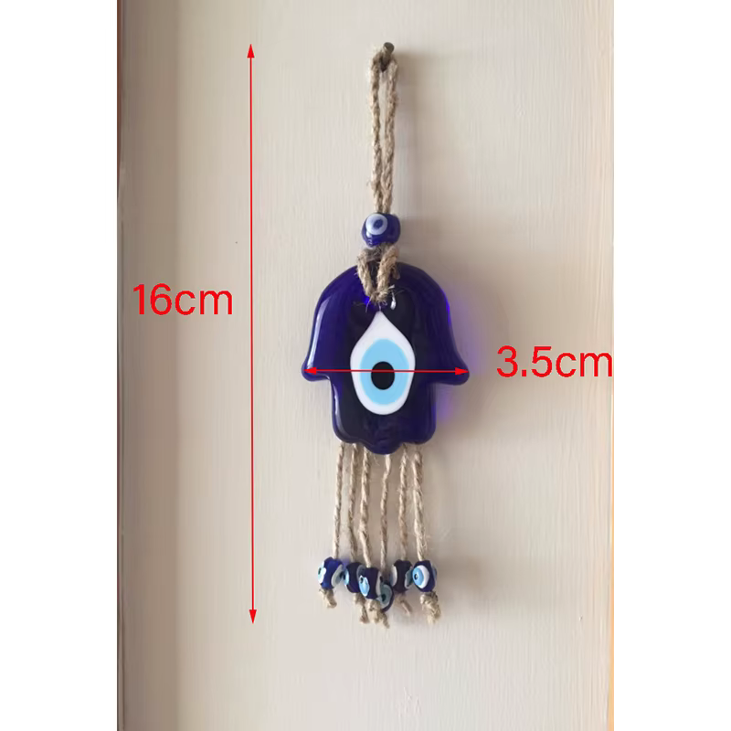 Hamsa main tenture murale Hamsa mur Art mauvais œil décor à la maison Khamsa Protection turc mauvais