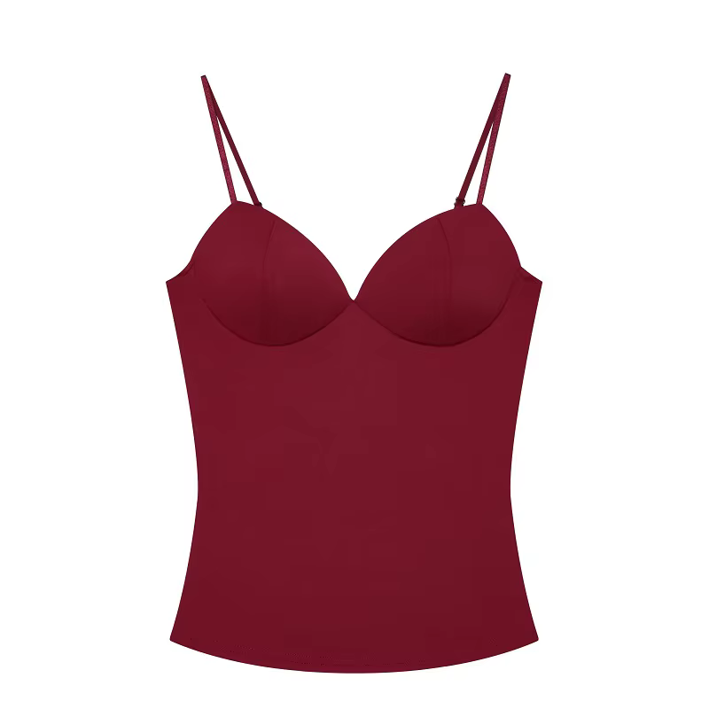 MUJER Sexy Corset haut court femme Camisole dos nu hauts courts pour femmes sans manches Bustier hau