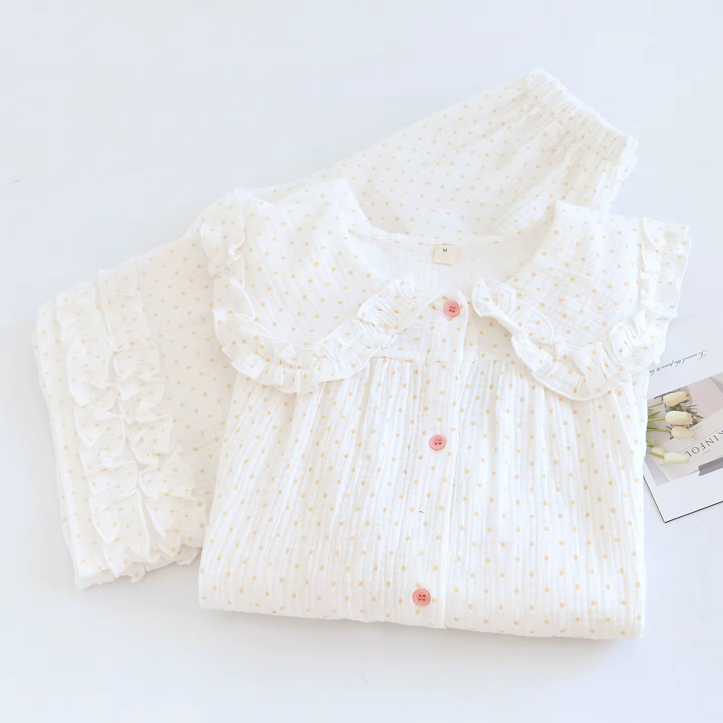 Pyjama femme printemps 2026, 100% coton, col marin, pyjama de maison pour femme, vêtements de détent