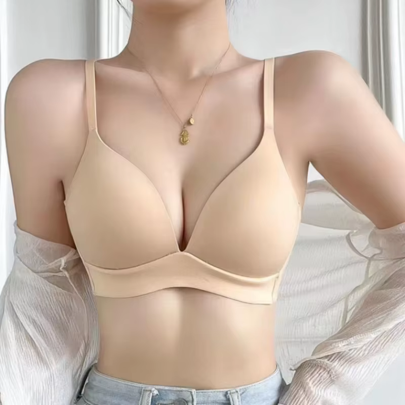 Soutien-gorge sans couture pour femmes, sous-vêtements sans fil de Style japonais, sans anneau en ac