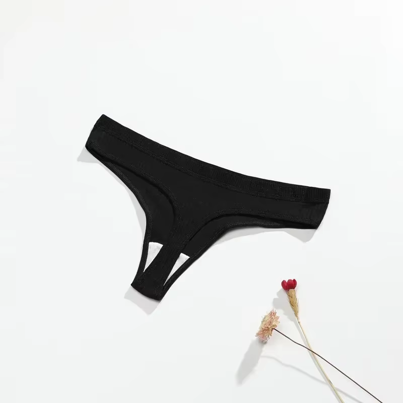 Femmes Sexy String femmes Tanga taille basse sous-vêtements filles brève souffle t-back coton culott