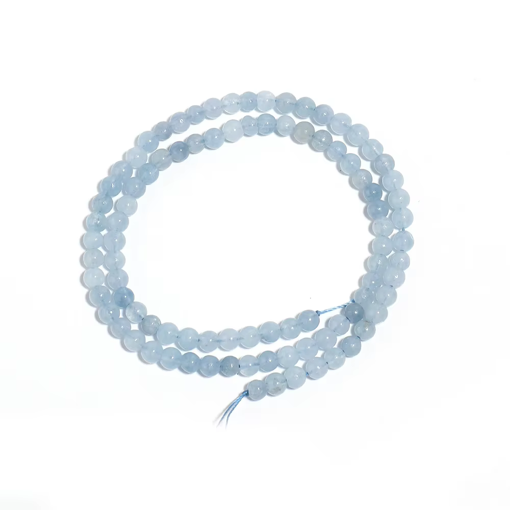 Perles de pierres précieuses bleues pour bracelets, colliers, pendentifs, fabrication de bijoux et a