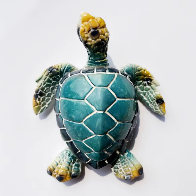 Maldives, souvenirs touristiques, tortues marines 3D, peintures faites à la main, artisanat décorati