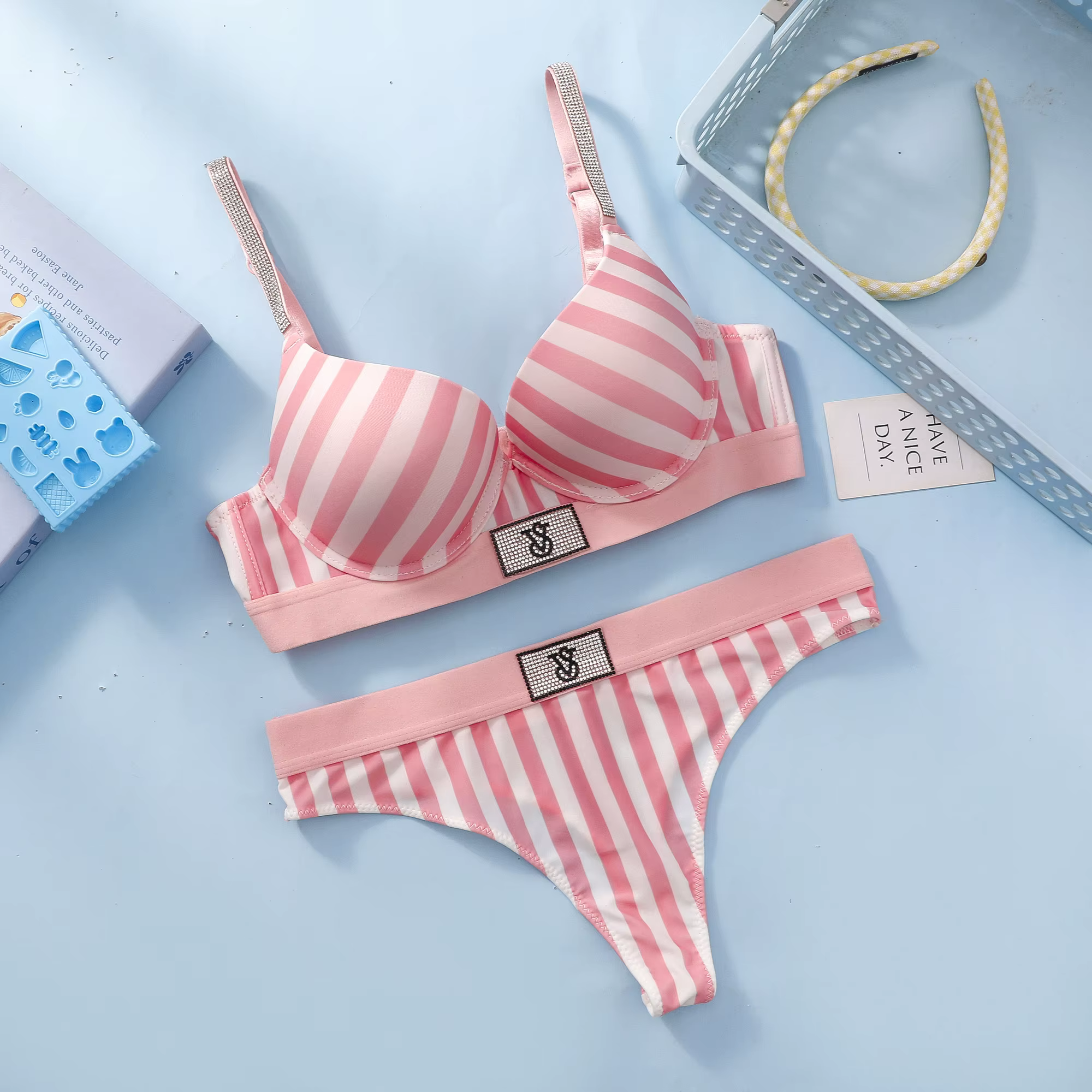 Victoria s Secret Lingerie Ensemble de sous-vêtements confortables et respirants pour femmes, ensemb