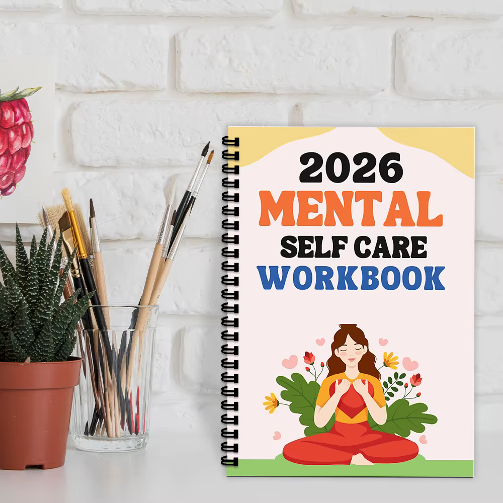 1PC 2026 Cahier de travail sur la pleine conscience et le bien-être mental : Journal sur le thème du