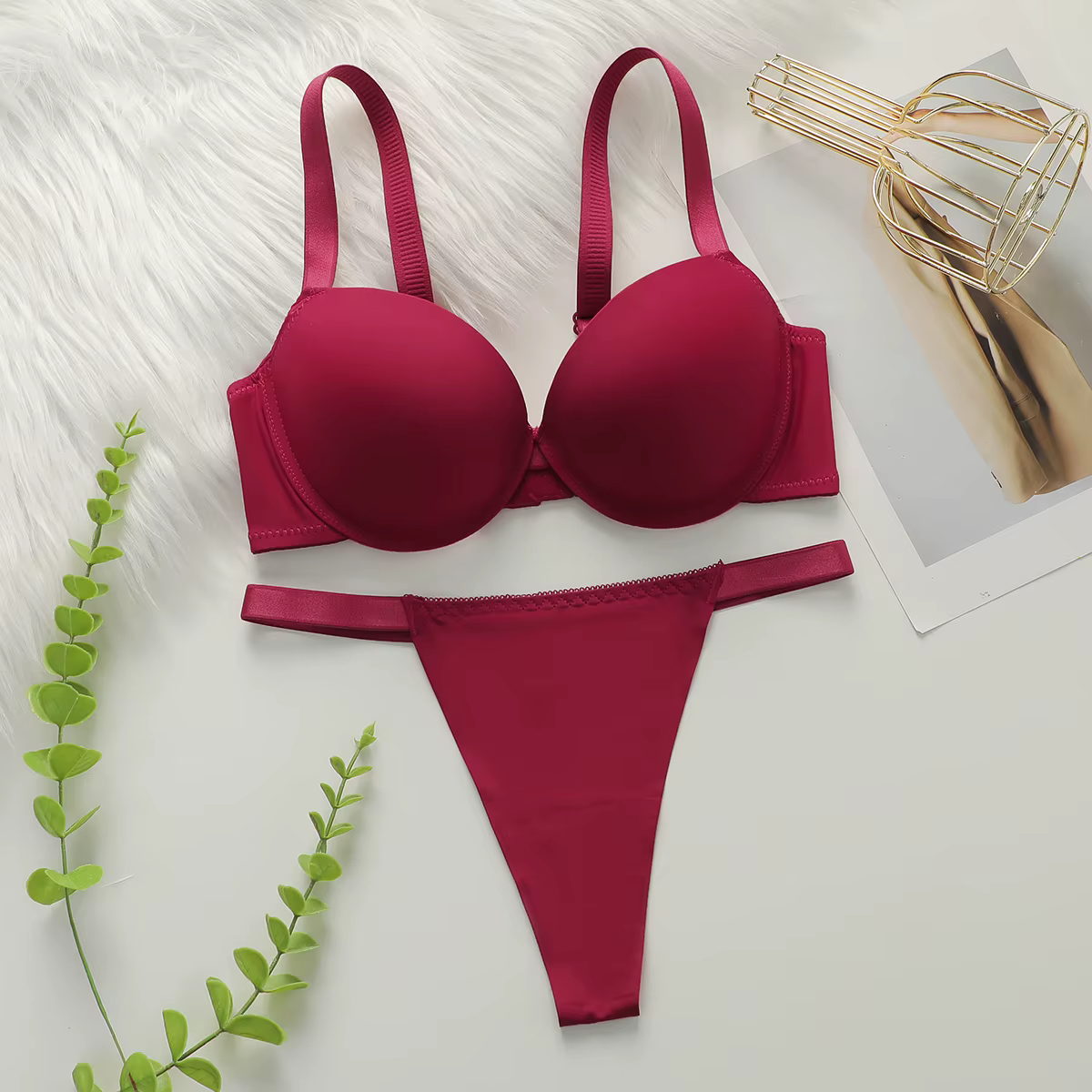 Soutien-gorge rembourré épais et Sexy avec support en acier, adapté aux petits seins pour montrer le