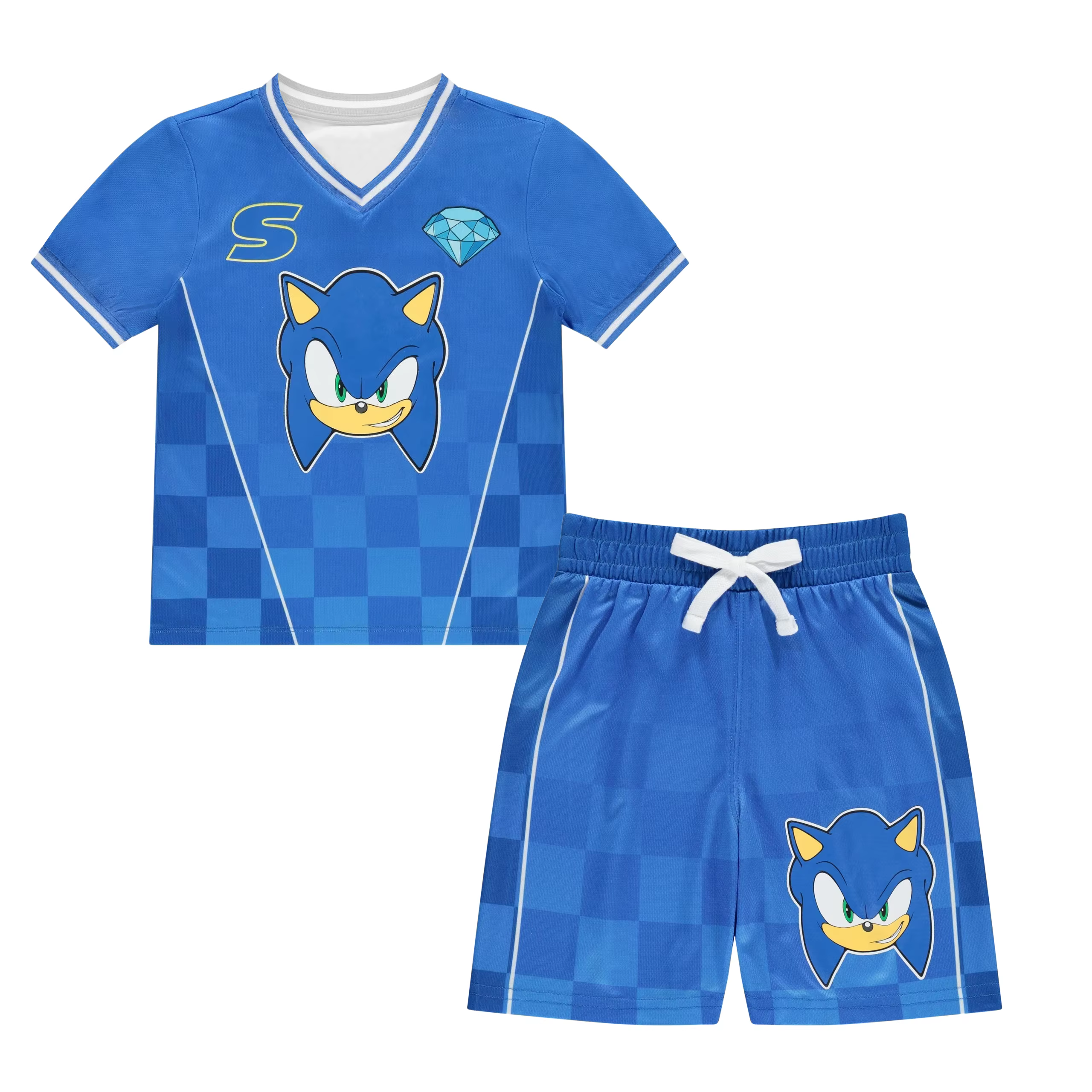 Hot Toys Sonic The Hedgehog – ensemble pyjama imprimé Anime, T-Shirt et short pour garçons et filles