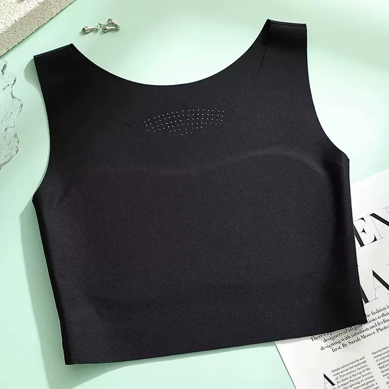 Nouveau soutien-gorge sans couture avec ajustement Invisible, larges bretelles, haut tubulaire confo