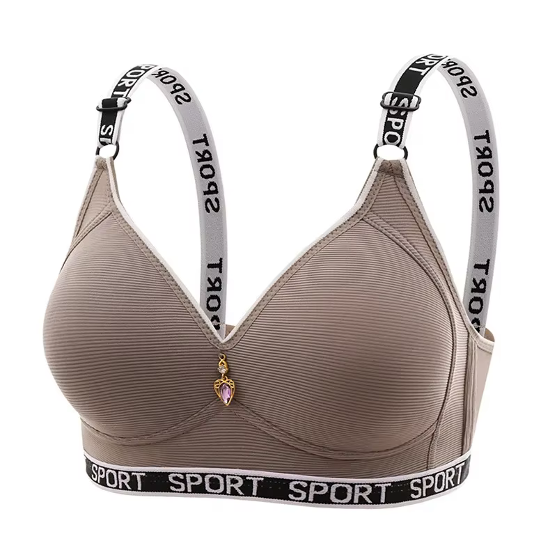 Soutien-gorge pour femmes, grande taille, sans armatures, soutien dorsal sportif, anti-affaissement,