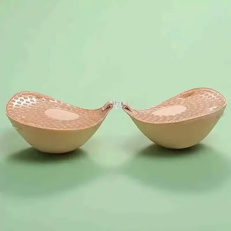 Nouveauté 2026 : Cache-tétons invisibles 5CM, soutien-gorge push-up épais auto-adhésif en silicone p
