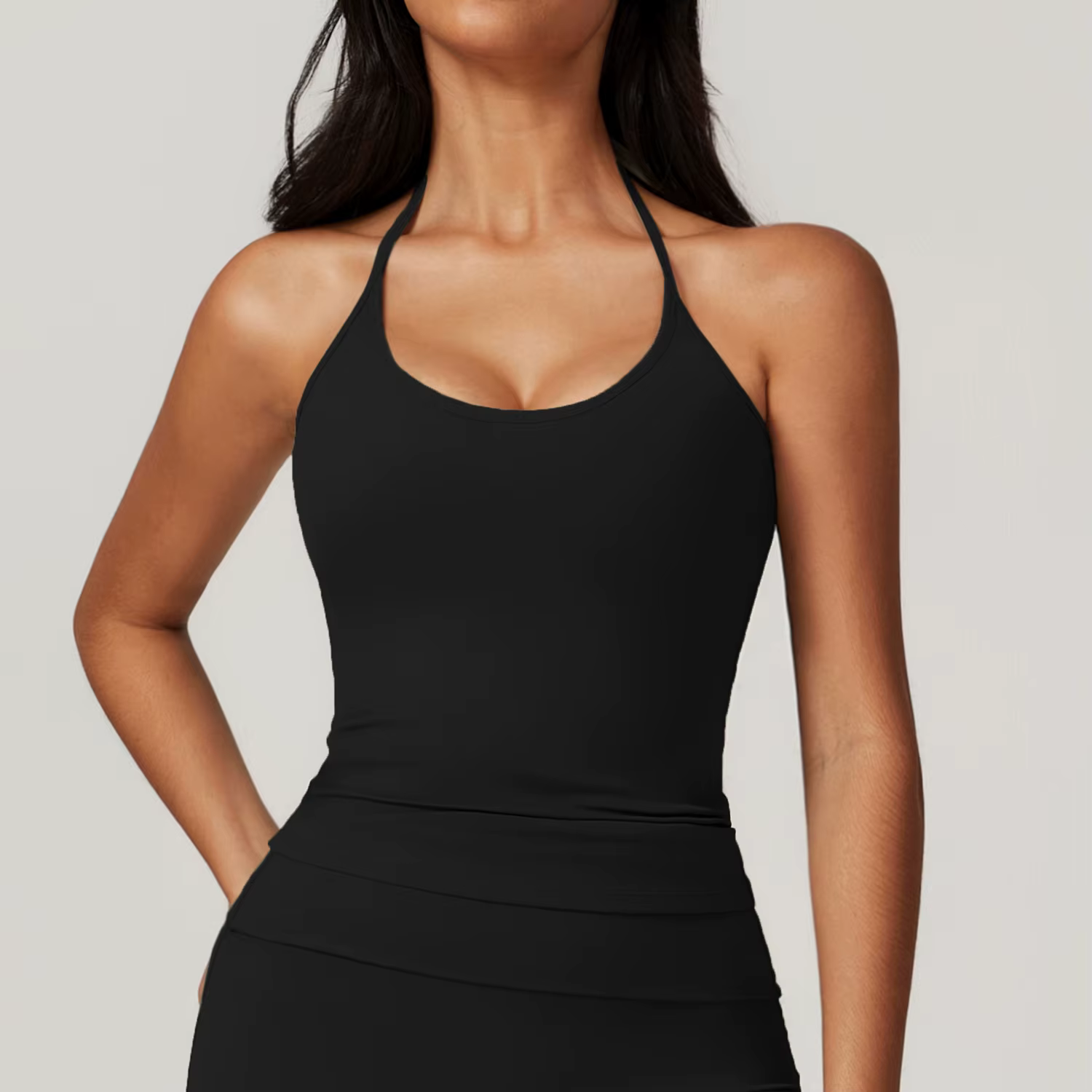 Soutien-gorge de sport sexy à porter autour du cou pour femme, rembourré, push-up, pour la course, l