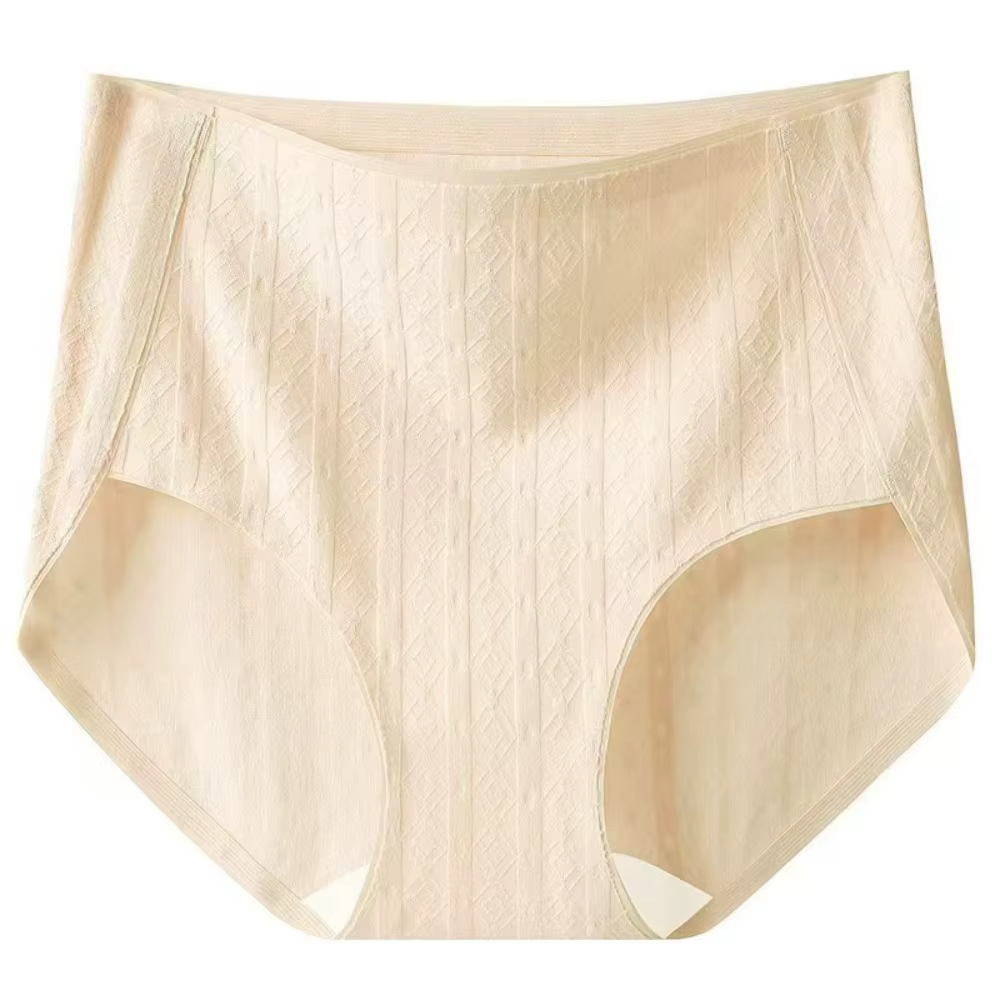 Culotte confortable en coton fin, grande taille, couleur unie, sans couture, sous-vêtement respirant