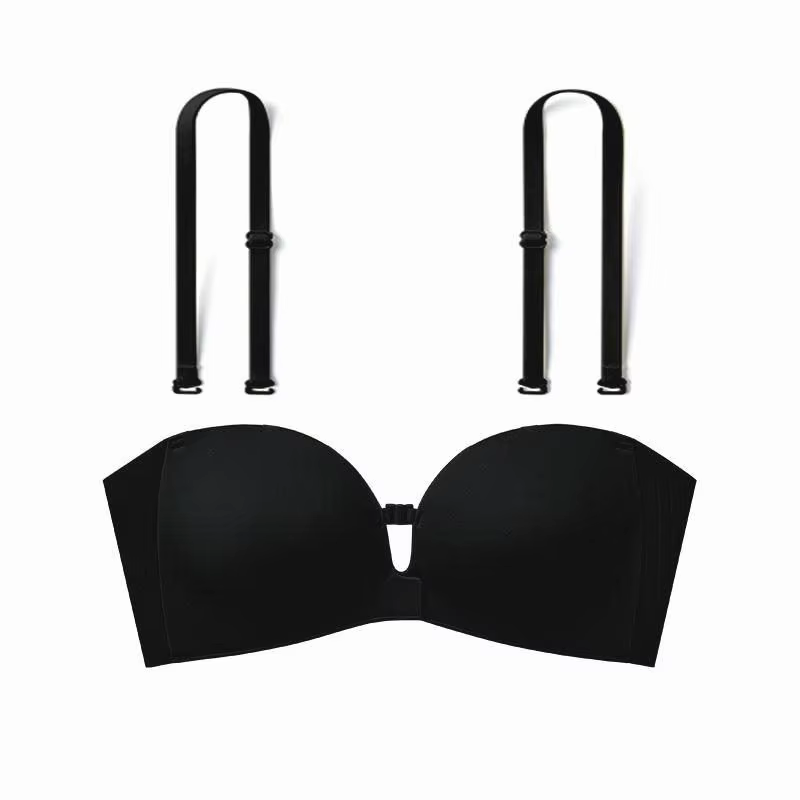 Soutien-gorge invisible sans bretelles pour femme, fermeture avant, lingerie pour petite poitrine, p