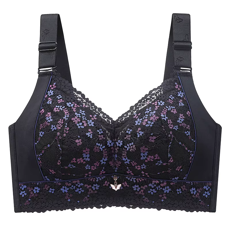 Soutien-gorge minimiseur en dentelle sans fil pour femmes, grande taille, Non rembourré, bonnet comp
