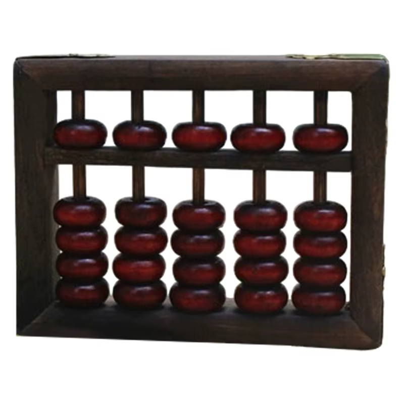 Boulier à 5 chiffres, calculatrice chinoise, boulier mathématique Soroban, boulier en bois pour enfa