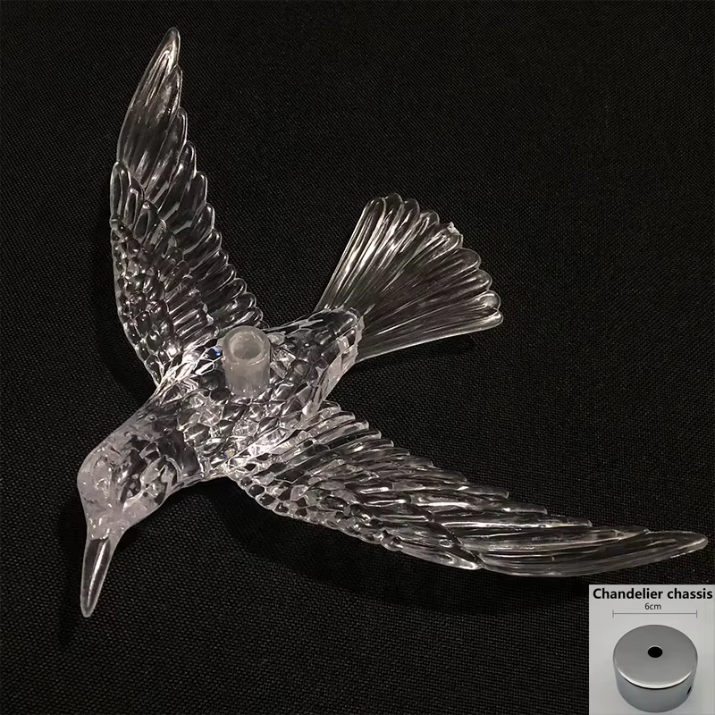 Lampe suspendue suspendue en forme d'oiseau, design moderne, luminaire décoratif d'intérieur, idéal 