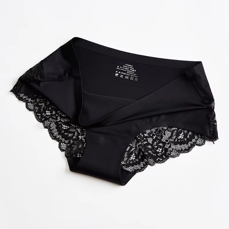 BZEL-Sous-vêtements sexy en dentelle pour femmes, lingerie confortable, slip sans couture, doux pour