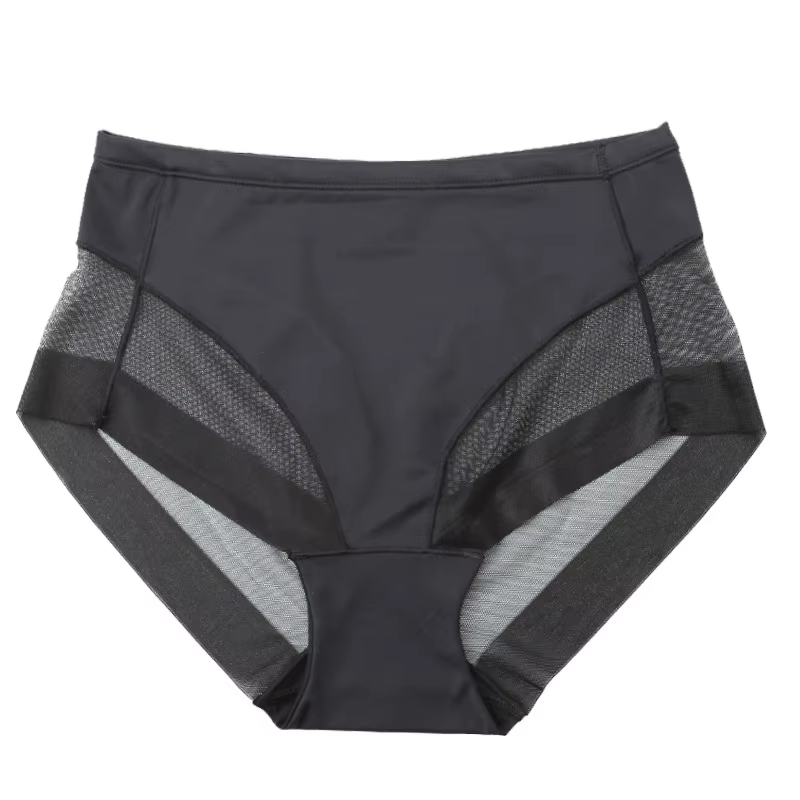 Culotte femme Sexy taille moyenne culotte sous-vêtements sans couture très élastique femme slips dam