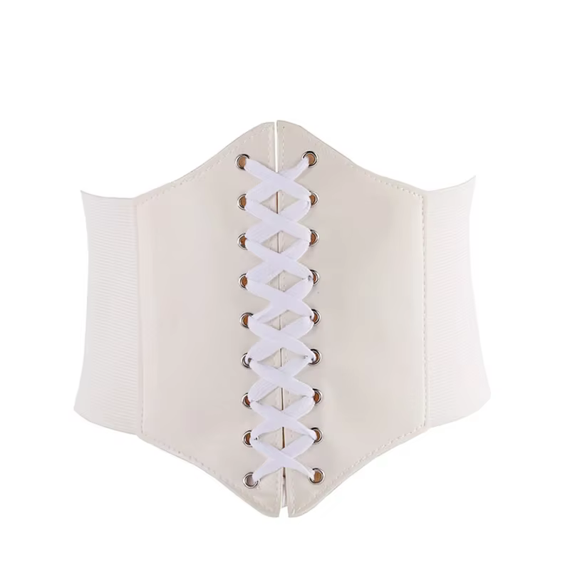 Corset femme gaine amincissante Sexy large ceinture en cuir Cummerbunds sangle ceintures pour femmes