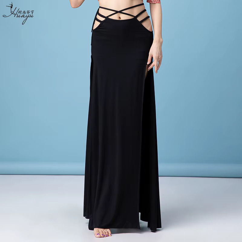 Jupe de danse du ventre Sexy, Costume de Performance fendu, vêtements d'entraînement pour femmes, ju