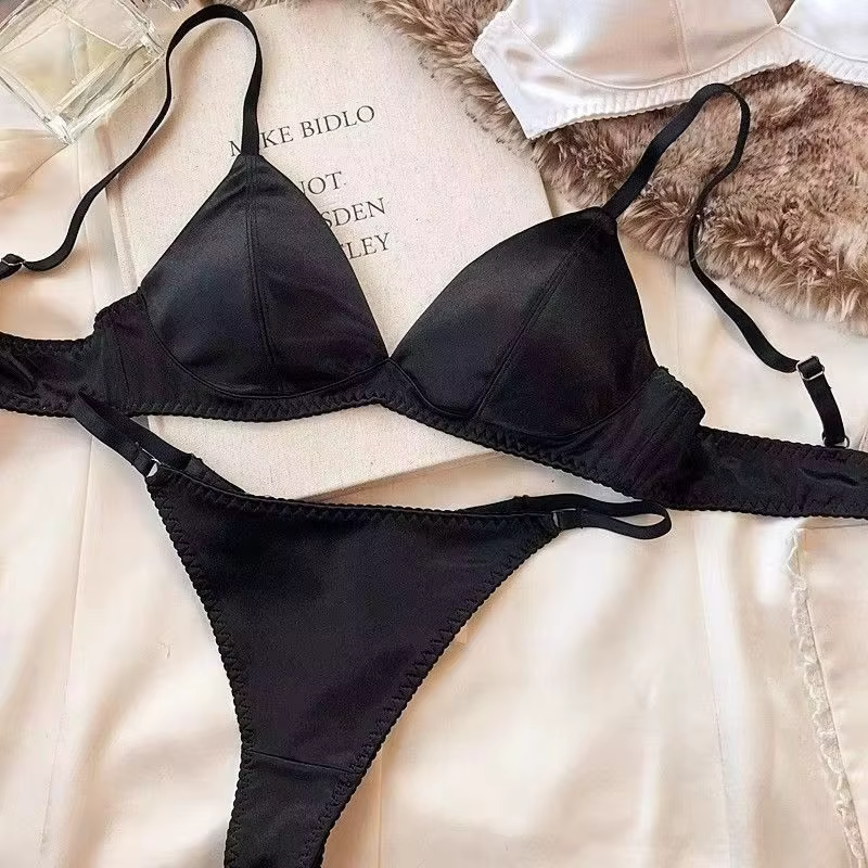 2025 soutien-gorge Triangle français confortable à armatures petite poitrine haut sexy soutien anti-