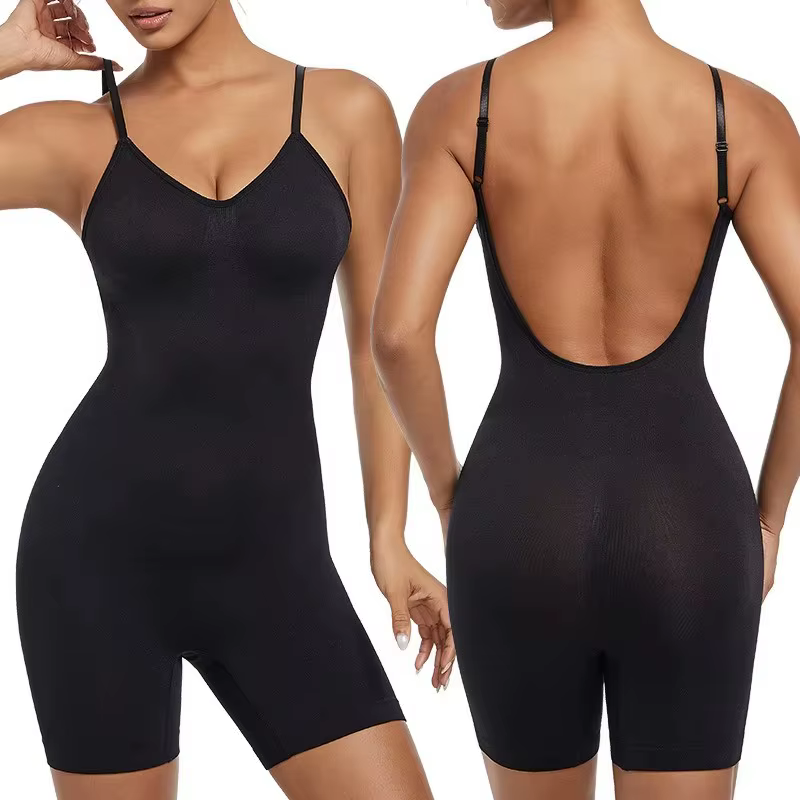 Body sans couture pour femmes, dos bas, contrôle du ventre, levage des hanches, modelant tout le cor