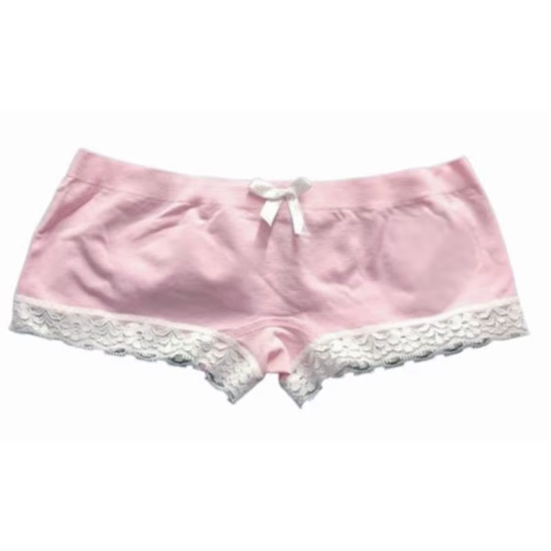 Y2K-Mini short en dentelle rose avec nœud, sexy, punk, harajuku, vintage, gothique, emo, bas pour fe