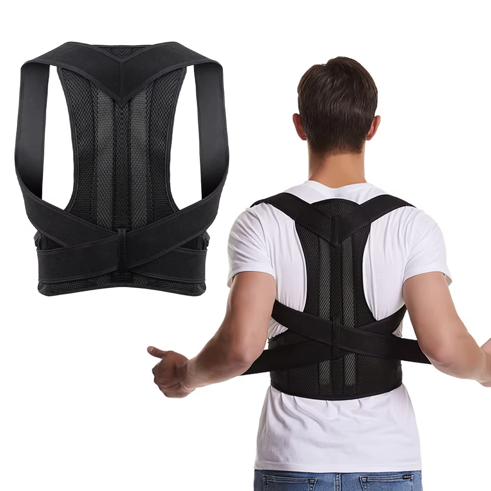 Attelle dorsale réglable pour hommes et femmes, ceinture de soutien lombaire dorsal, soutien de post