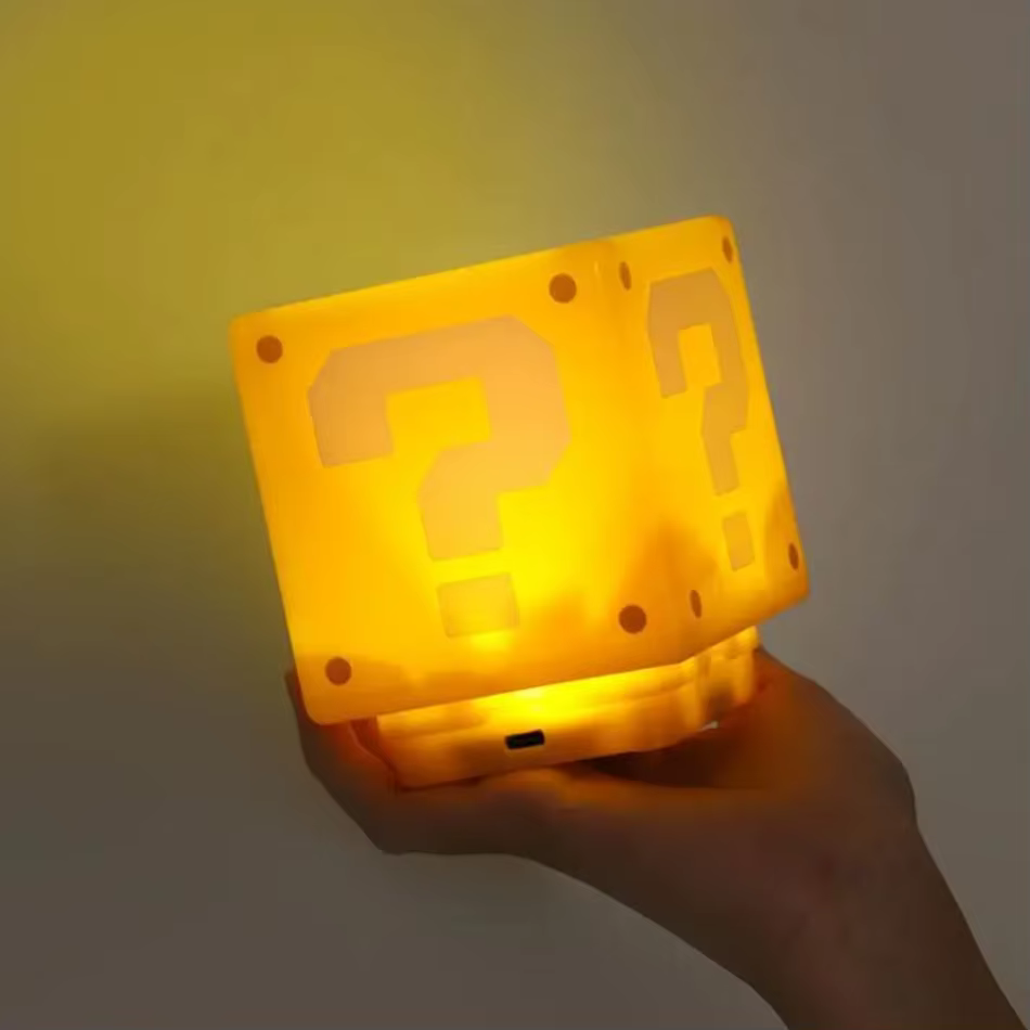 Lampe de nuit LED en forme de question mark avec musique, recharge USB, lampe de bureau, cadeaux d'a