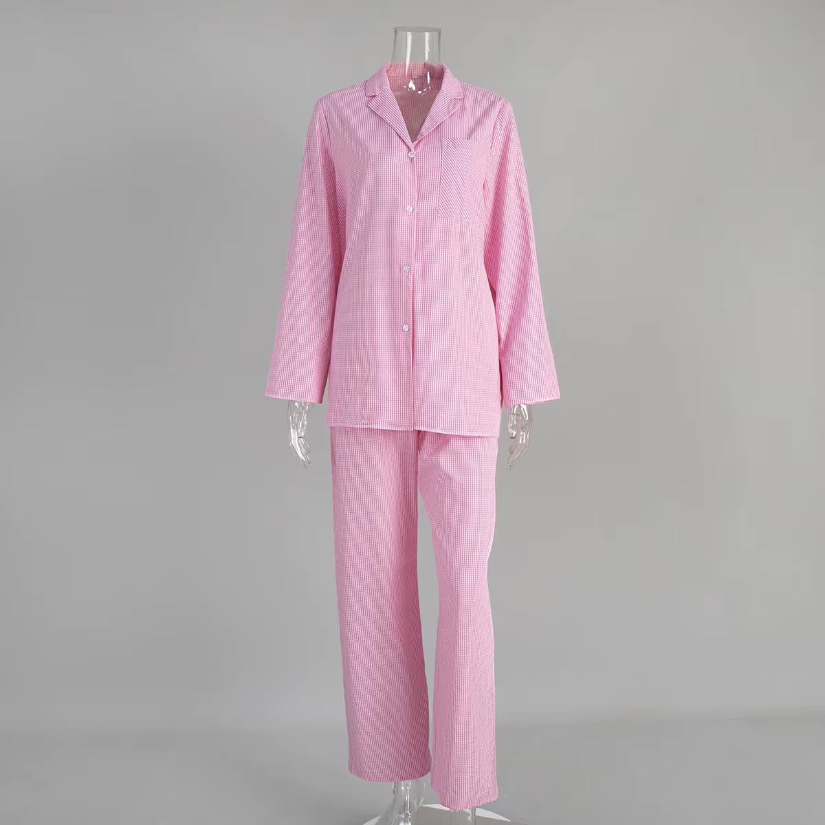 Ensemble pyjama à carreaux à manches longues et jambes longues, nouveau Style d'automne 2025, Cardig