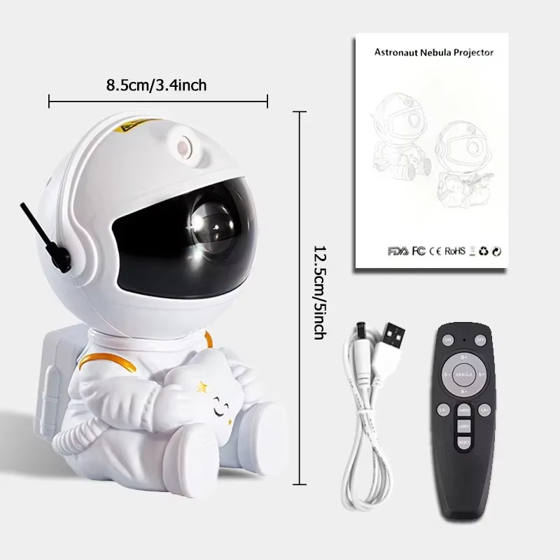 Projecteur d'étoiles de la galaxie, veilleuse, astronaute, lampe LED pour plafond, décoration de cha