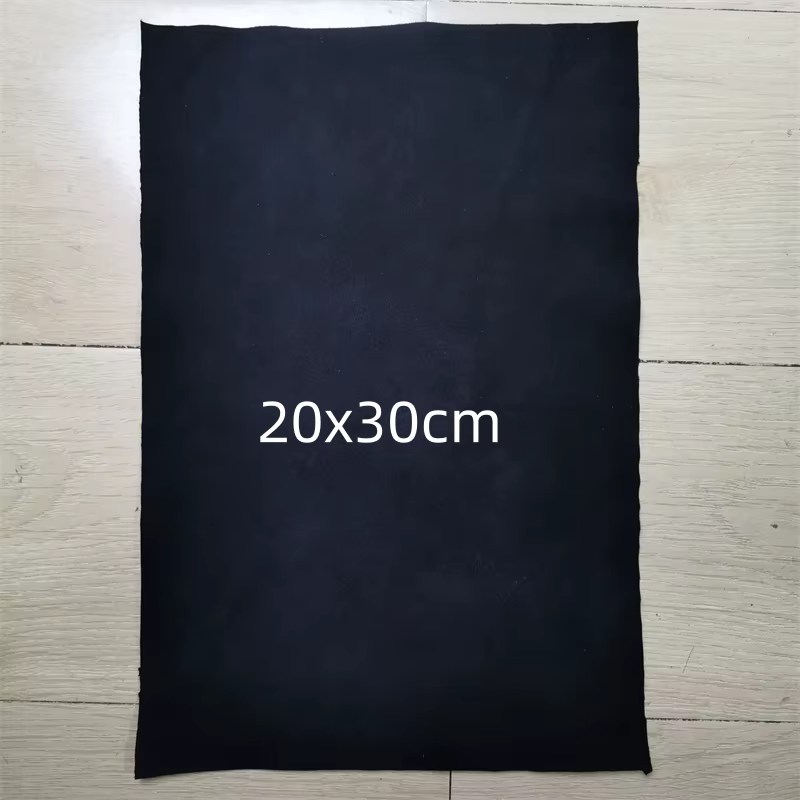 Daim de mouton marron noir, 1mm Tissu en cuir véritable pour vêtements à l'intérieur, cuir supérieur