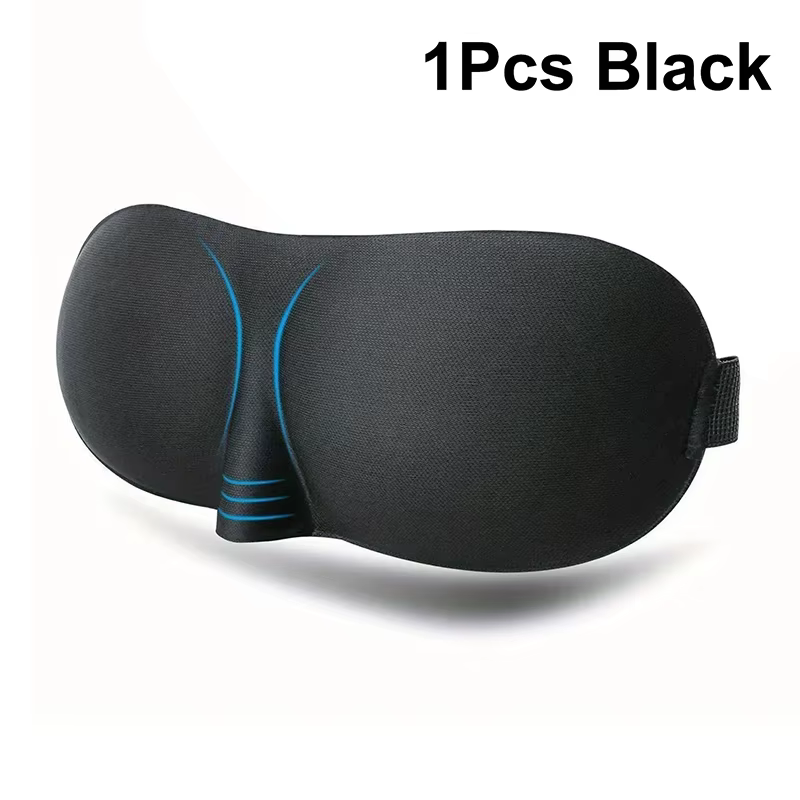 Masque de sommeil 3D pour homme et femme, masque oculaire respirant bloquant la lumière pour les voy