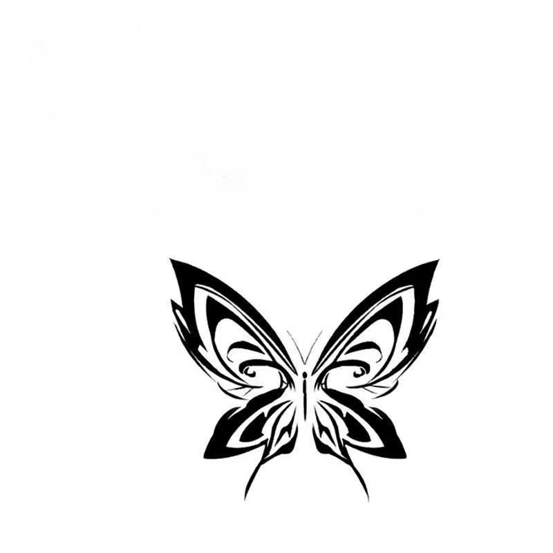 Faux Tatouage Papillon à Base de Jus de Herbes pour Homme et Femme, Autocollant Temporaire pour le C