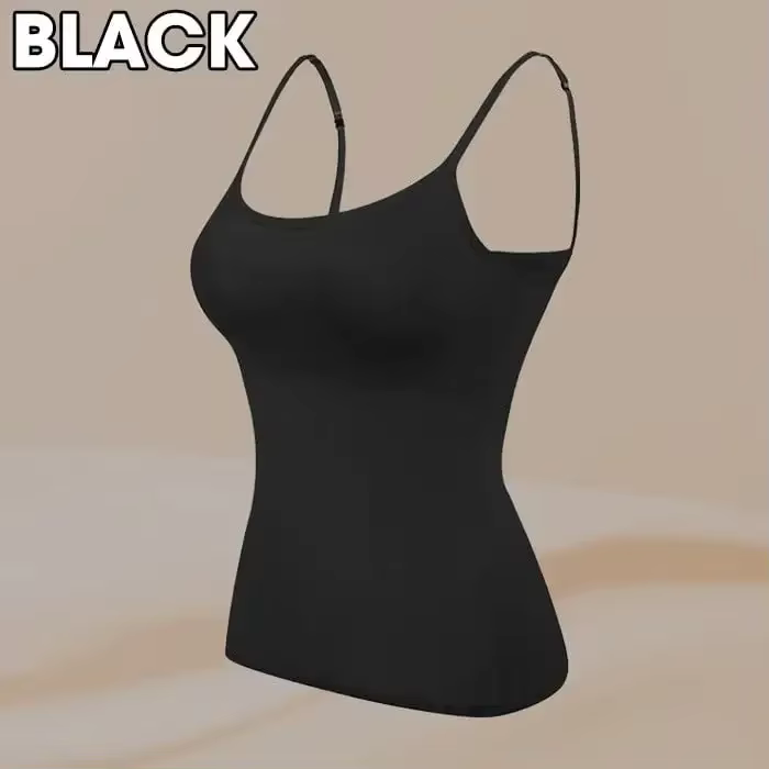 Camisole avec soutien-gorge rembourré intégré pour femme, haut rose, pyjama, vêtements de maison, li