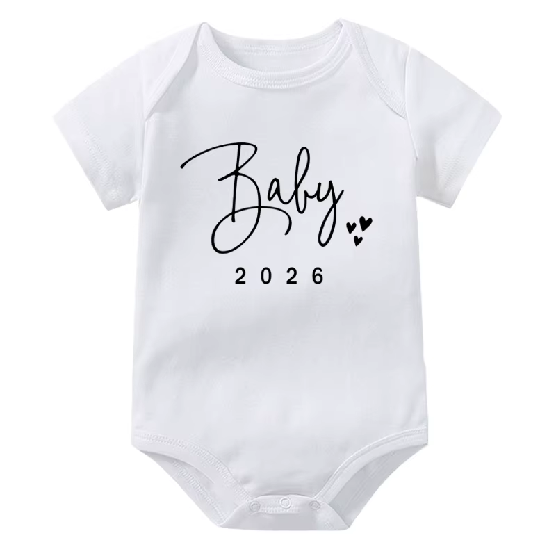 Combinaison Bébé 2026/2027 pour Annonce de Grossesse, Barboteuse en Coton d'Été pour Nouveau-né Garç