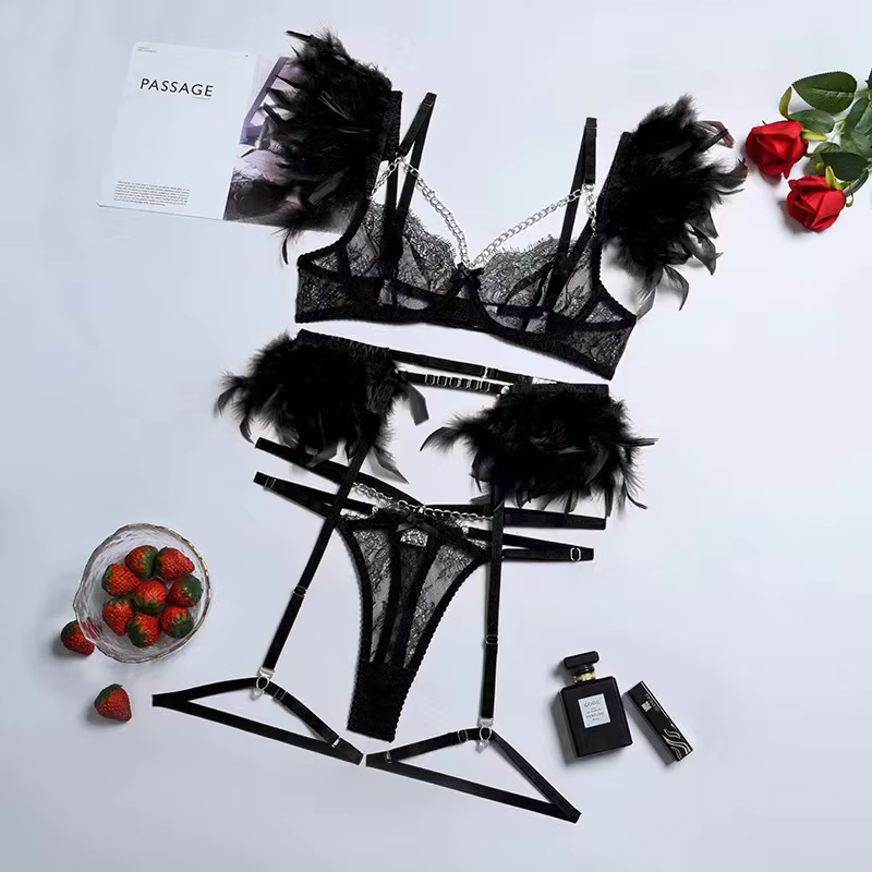 Ensemble de Lingerie Sexy pour femmes, sous-vêtements vulgaire, Langerie Bilizna pour femmes, vêteme
