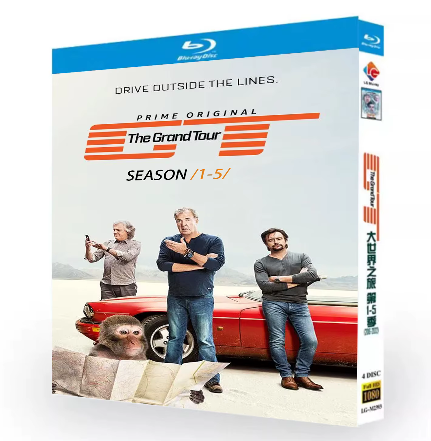 The Grand Tour Saisons 1-5 BD 4 disques toutes régions Nouveau coffret Blu-ray haute définition