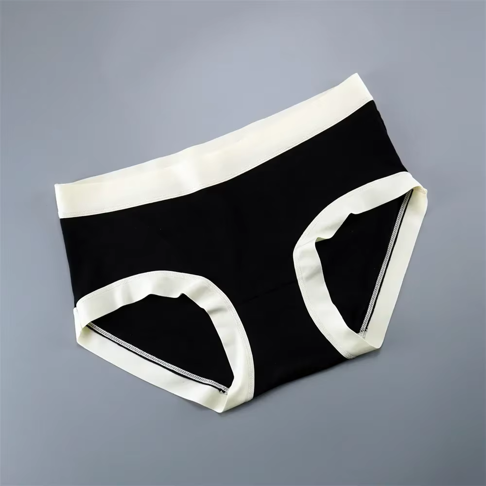 Super Doux Dame Culotte pour Femmes Lingerie Modal Coton Culotte M-2XL Mi Taille Volants Slips Confo