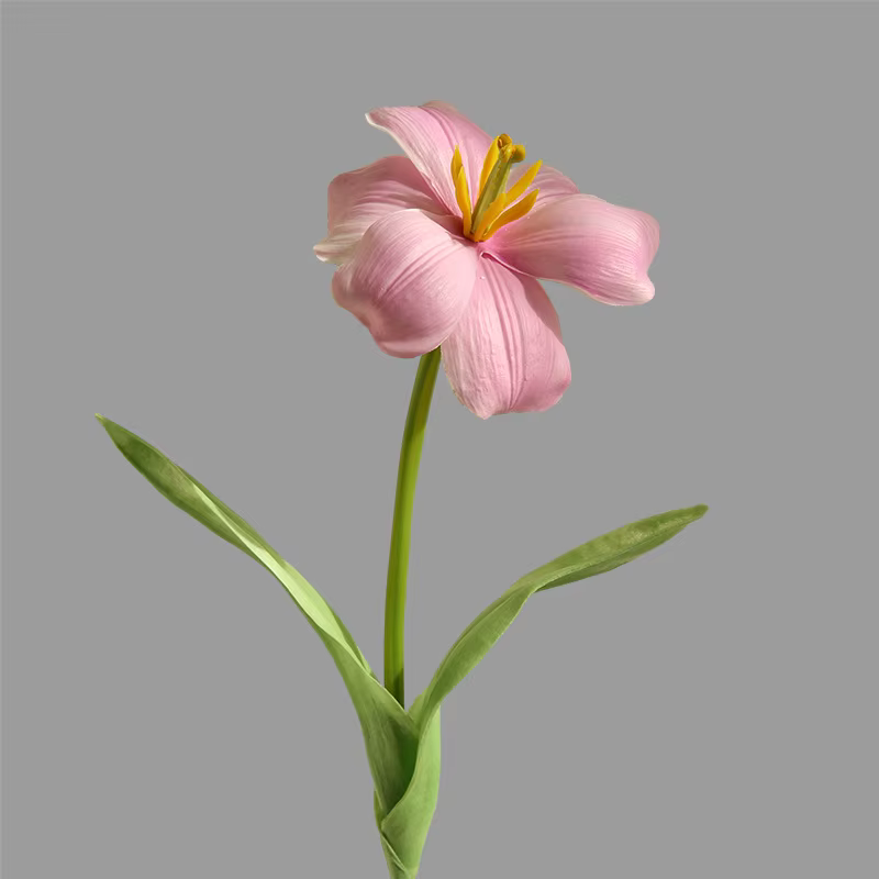 Fleur artificielle tulipe hydratante pour la décoration intérieure, drapeau à la main, bouquet flora